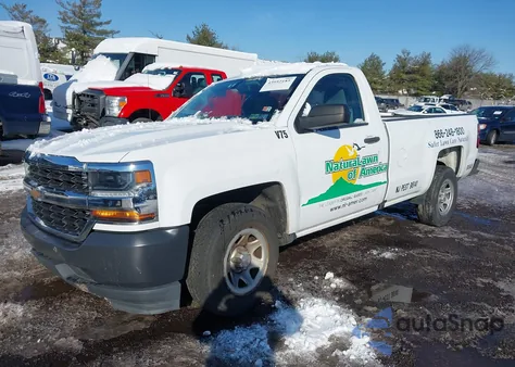 2016 Chevrolet Silverado 1500 Wt from USA, damaged, VIN 1GCNCNEH2GZ369912